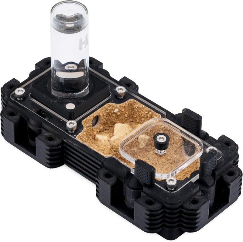 Ant Dimension Ant Farm Natura Module 2:1 – Perfect for Queens and Small Colonies – Professional Formicarium, Modular and Adaptable to Many Species (Yellow) - Image 1